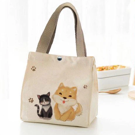 Lunch Bag Convenient Portable Canvas Bag
